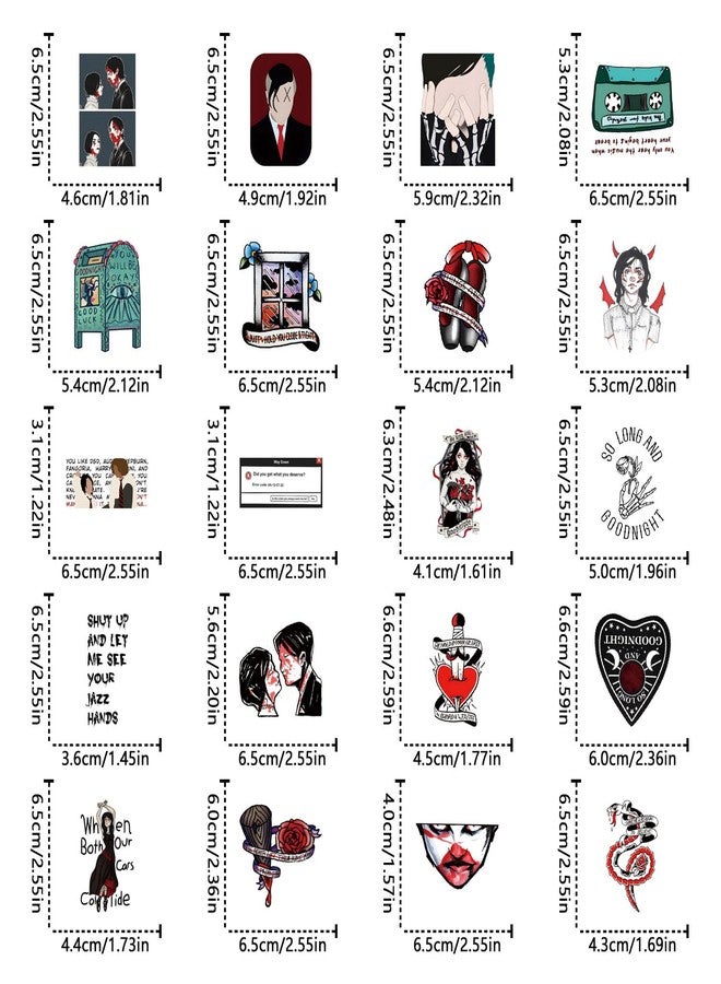 YEESACG 50pcs Punk Band Sticker, Cute Cartoon Vinyl Waterproof Stickers for Water Bottle,Skateboard,Laptop,Phone,Journaling,Scrapbooking Decals for Party Supply Decor - Image 3